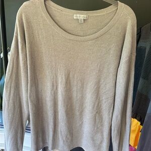 Barefoot Dreams Cozy Taupe Sweater